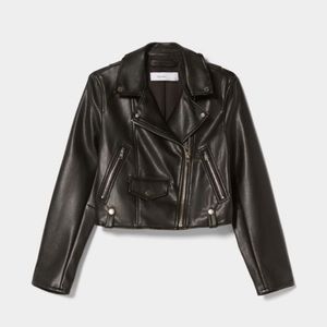 NWOT Bershka faux leather jacket